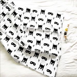 Modern Burlap organic cotton muslin swaddle